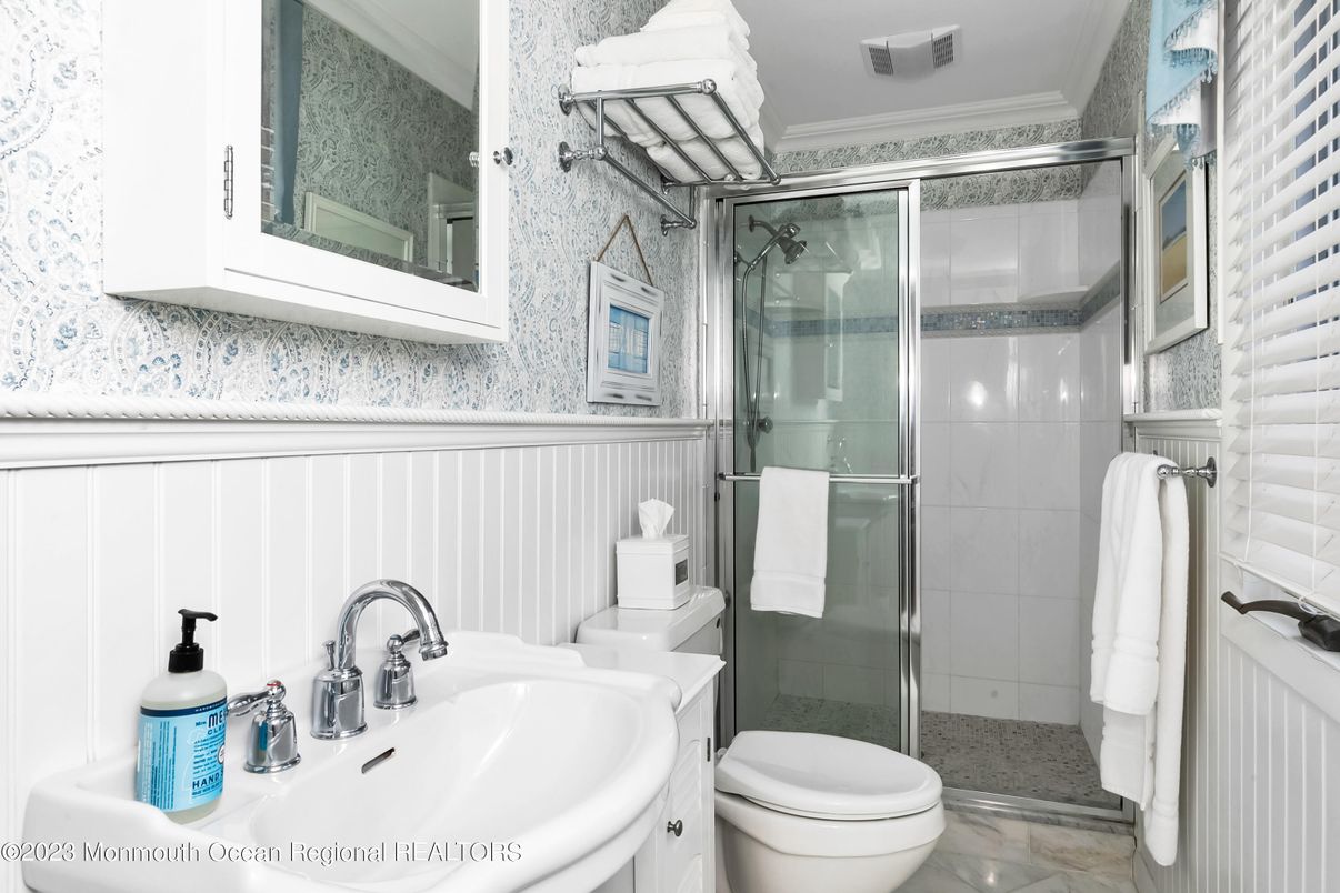 Bathroom, Glass Shower, Interior, Marble