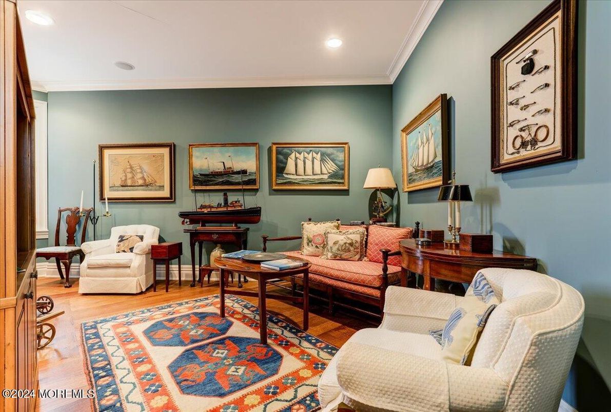 Interior, Living room, Piano, Recessed Lighting, Wood Texture Flooring