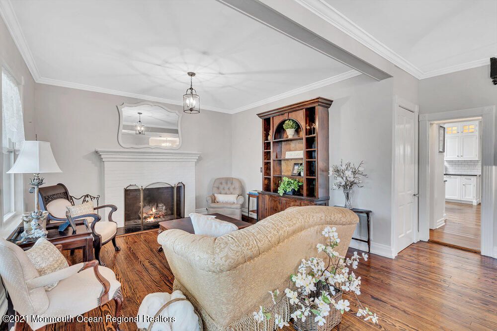 Fireplace, Interior, Living room, Pendant Lights, Wood Texture Flooring