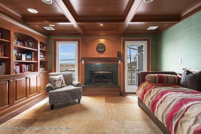 Fireplace, Interior, Living room, Recessed Lighting, Wooden Ceilings, Wood Texture Flooring