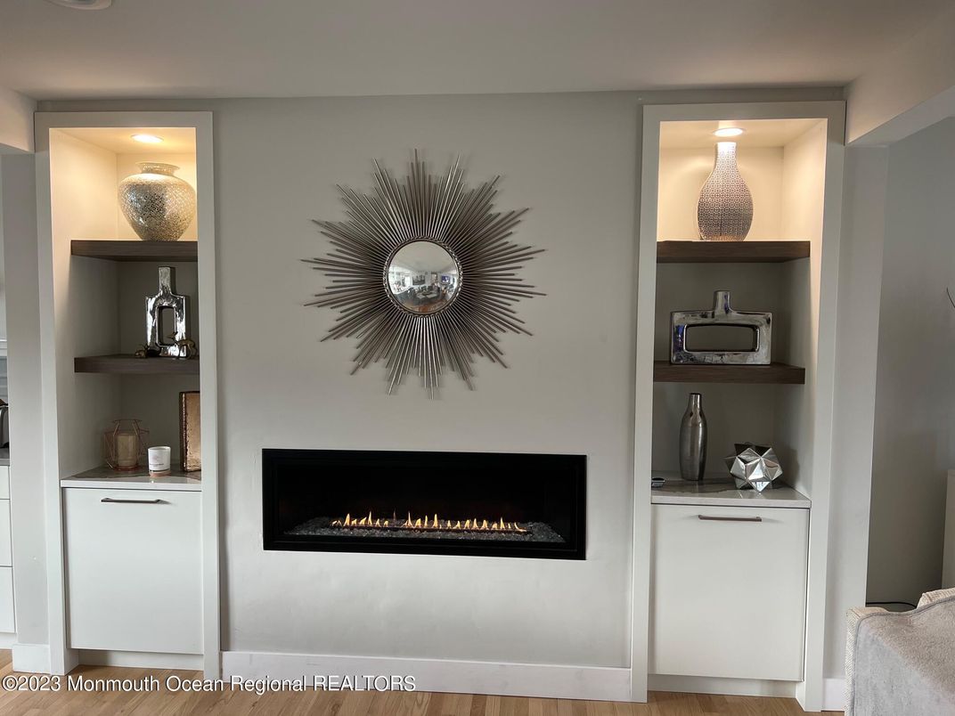 Fireplace, Interior, Wood Texture Flooring