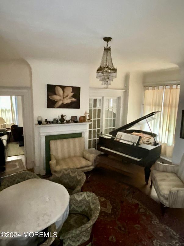 Fireplace, Interior, Living room, Piano