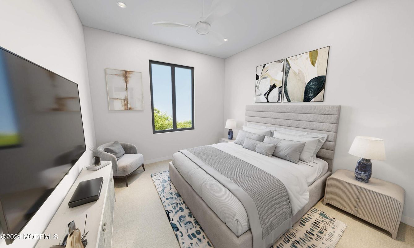 Bedroom, Interior, Recessed Lighting