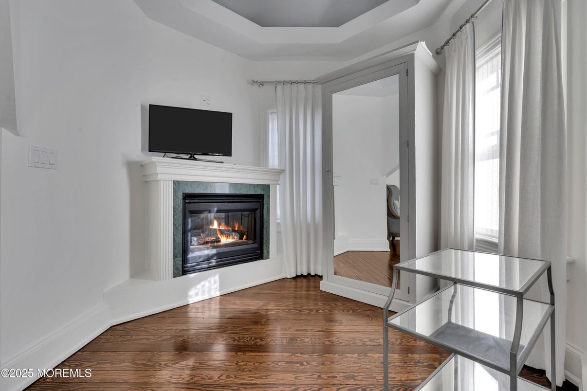 Fireplace, Interior, Wood Texture Flooring