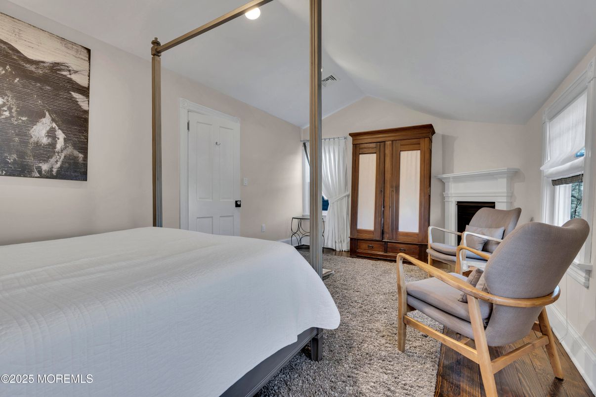 Bedroom, Fireplace, Interior, Recessed Lighting