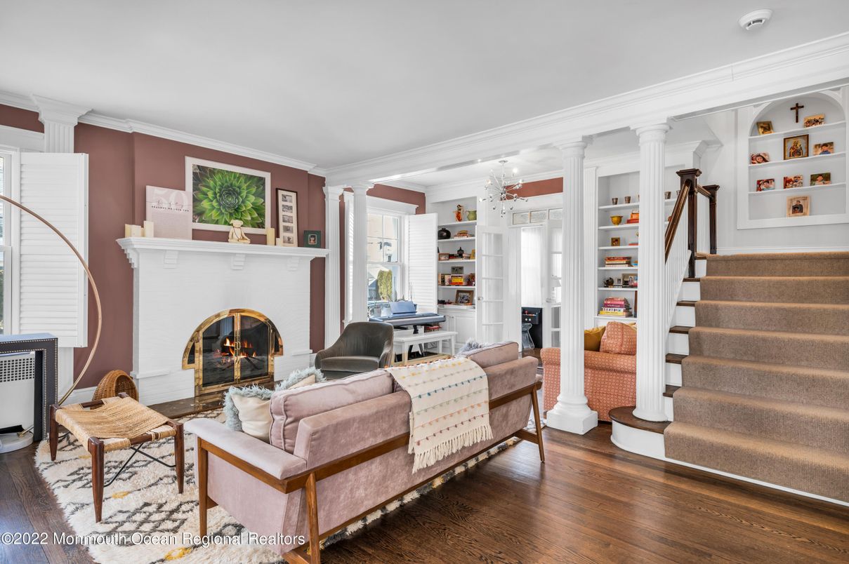 Fireplace, Interior, Living room, Wood Texture Flooring