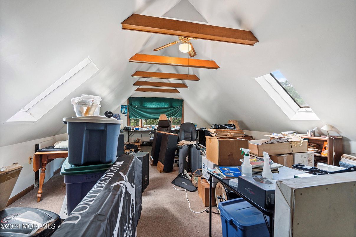 Home Office, Interior, Wooden Beams