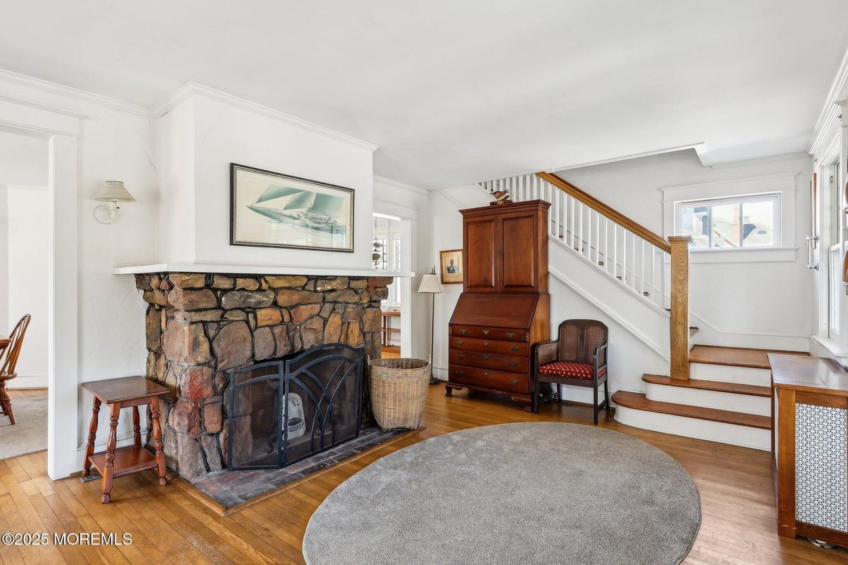 Fireplace, Interior, Wood Texture Flooring