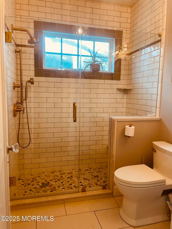 Bathroom, Glass Shower, Interior, Stone Walls