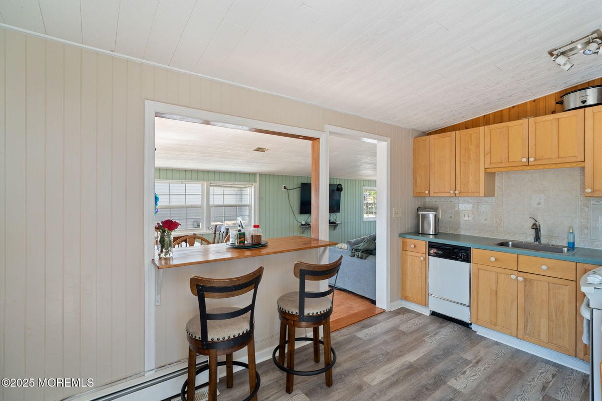 Interior, Kitchen, Wood Texture Flooring