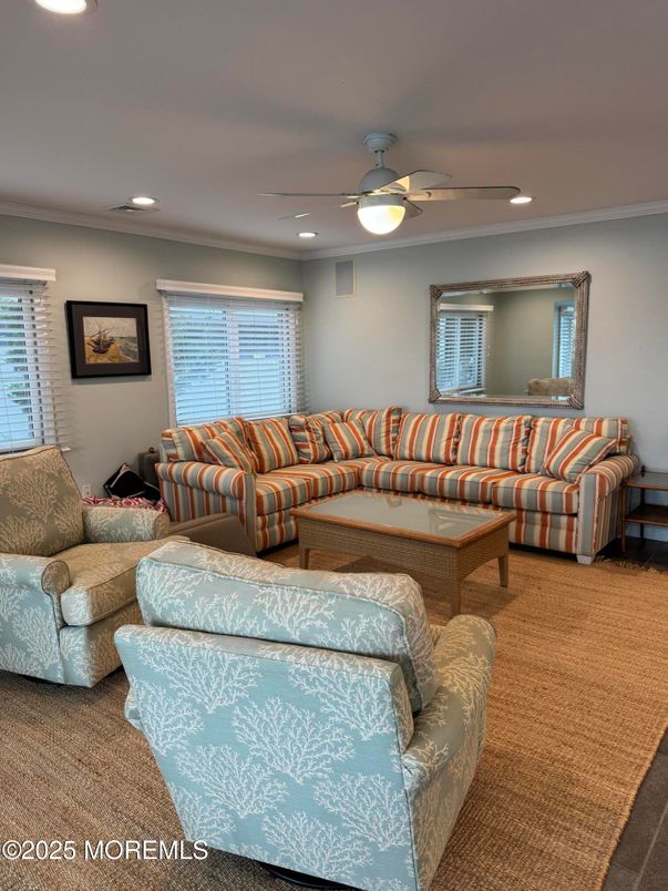 Interior, Living room, Recessed Lighting