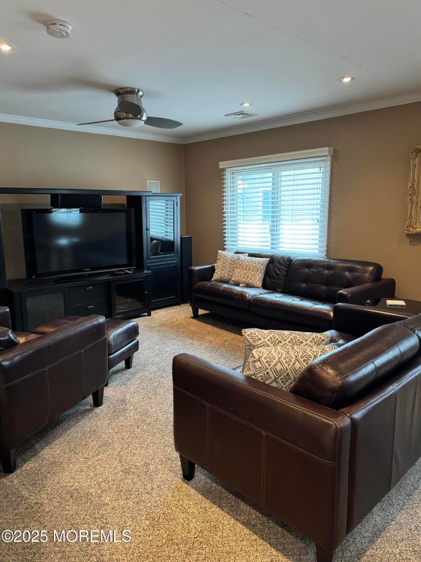 Interior, Living room, Recessed Lighting