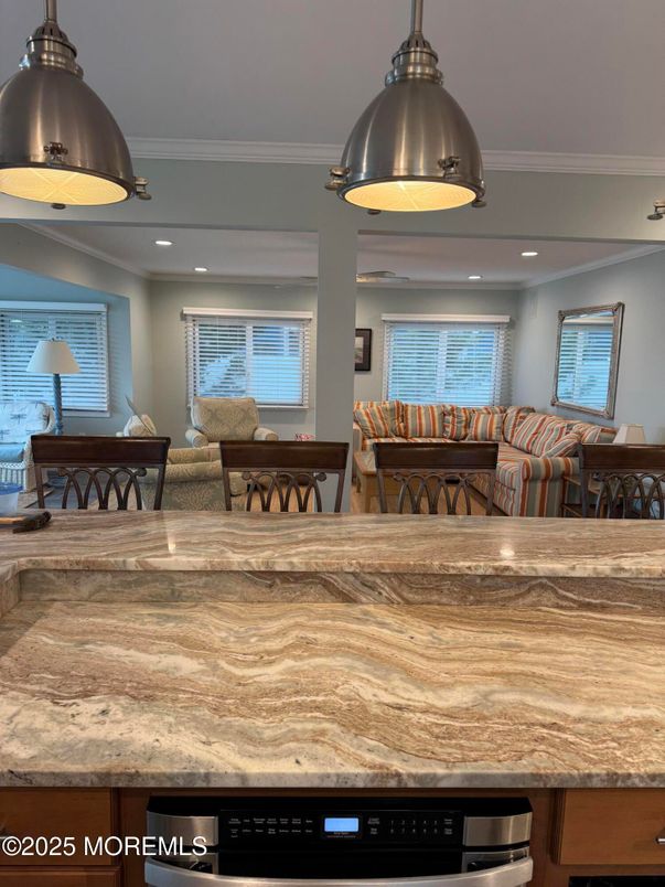 Dining room, Interior, Recessed Lighting