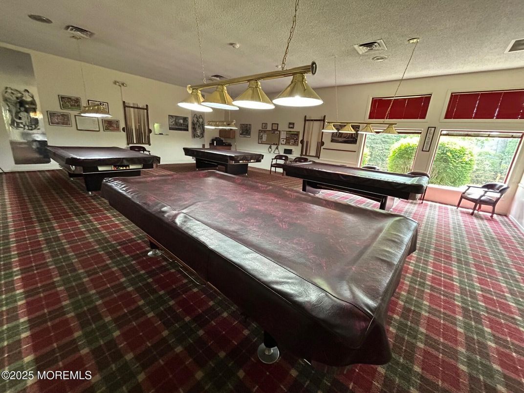Billiard Table, Game Room, Interior, Pendant Lights