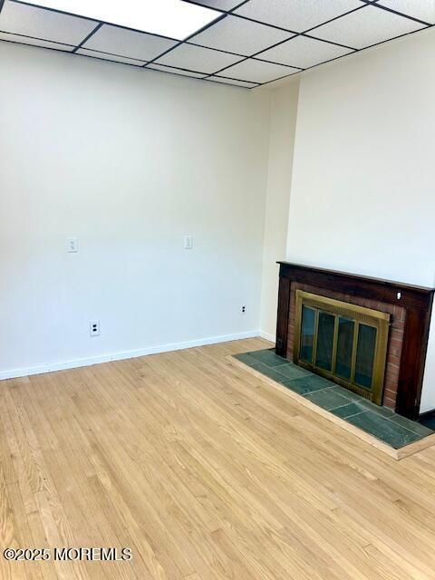 Empty room, Fireplace, Interior, Wood Texture Flooring