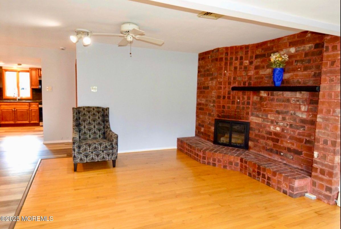 Fireplace, Interior, Stone Walls, Wood Texture Flooring