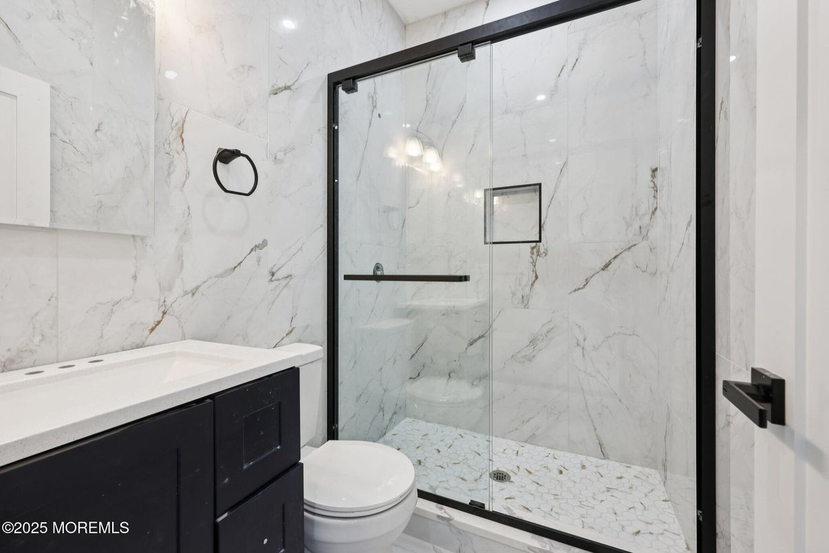 Bathroom, Glass Shower, Interior, Marble, Marble Walls
