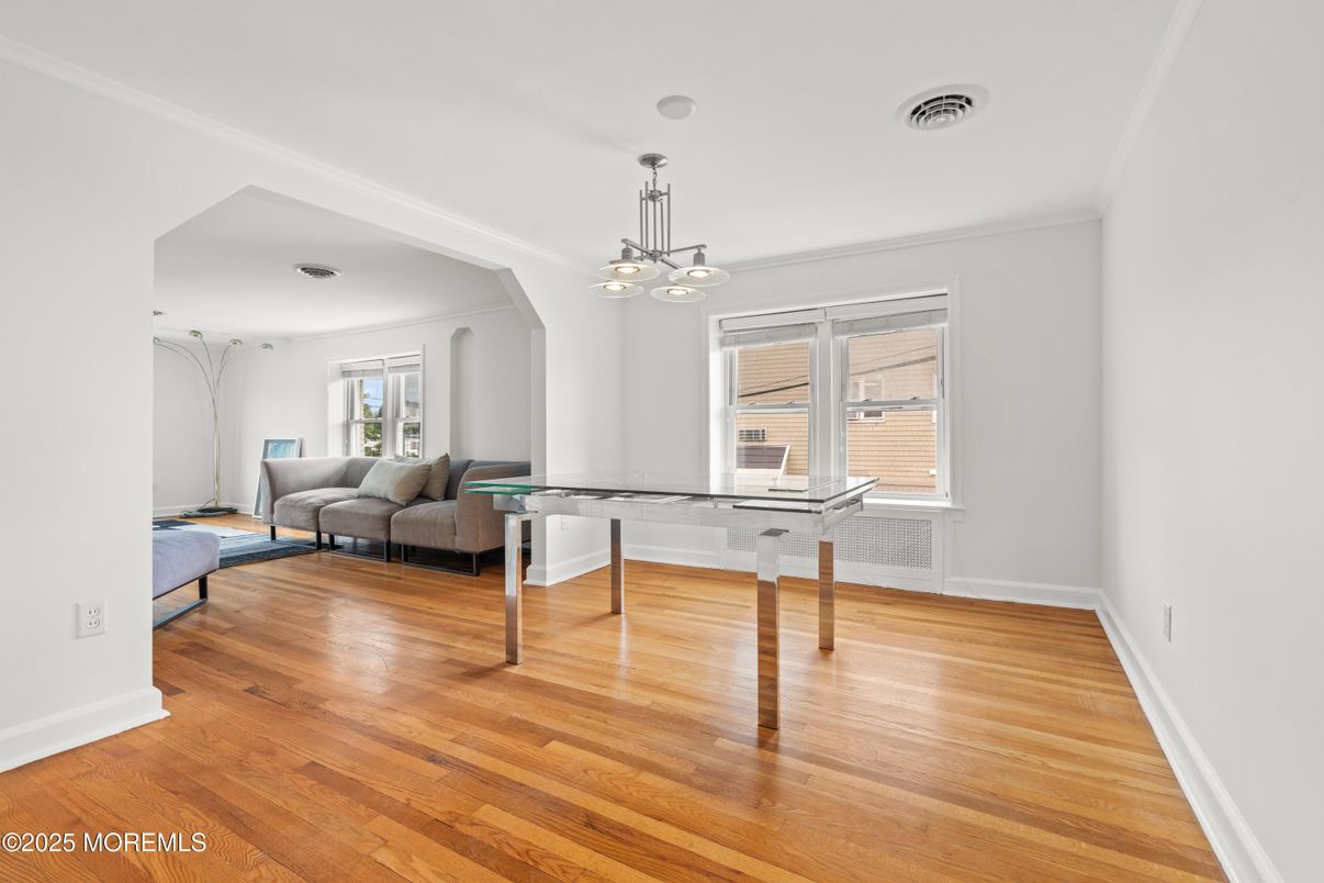 Home Office, Interior, Pendant Lights, Wood Texture Flooring