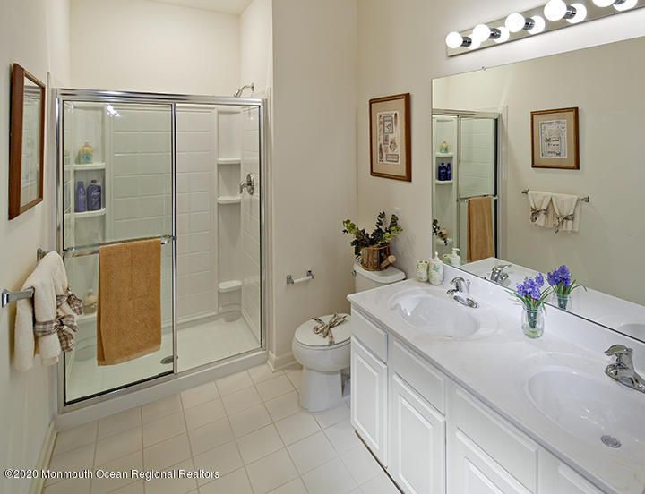 Bathroom, Dual Sink Vanities, Glass Shower, Interior