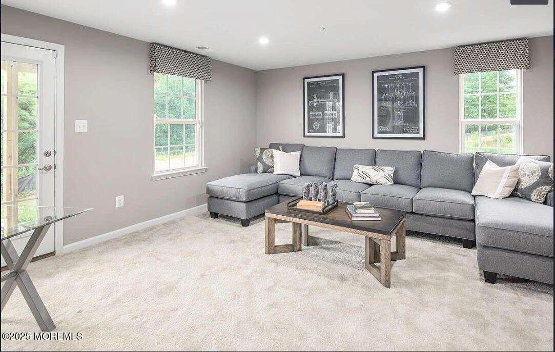 Interior, Living room, Recessed Lighting