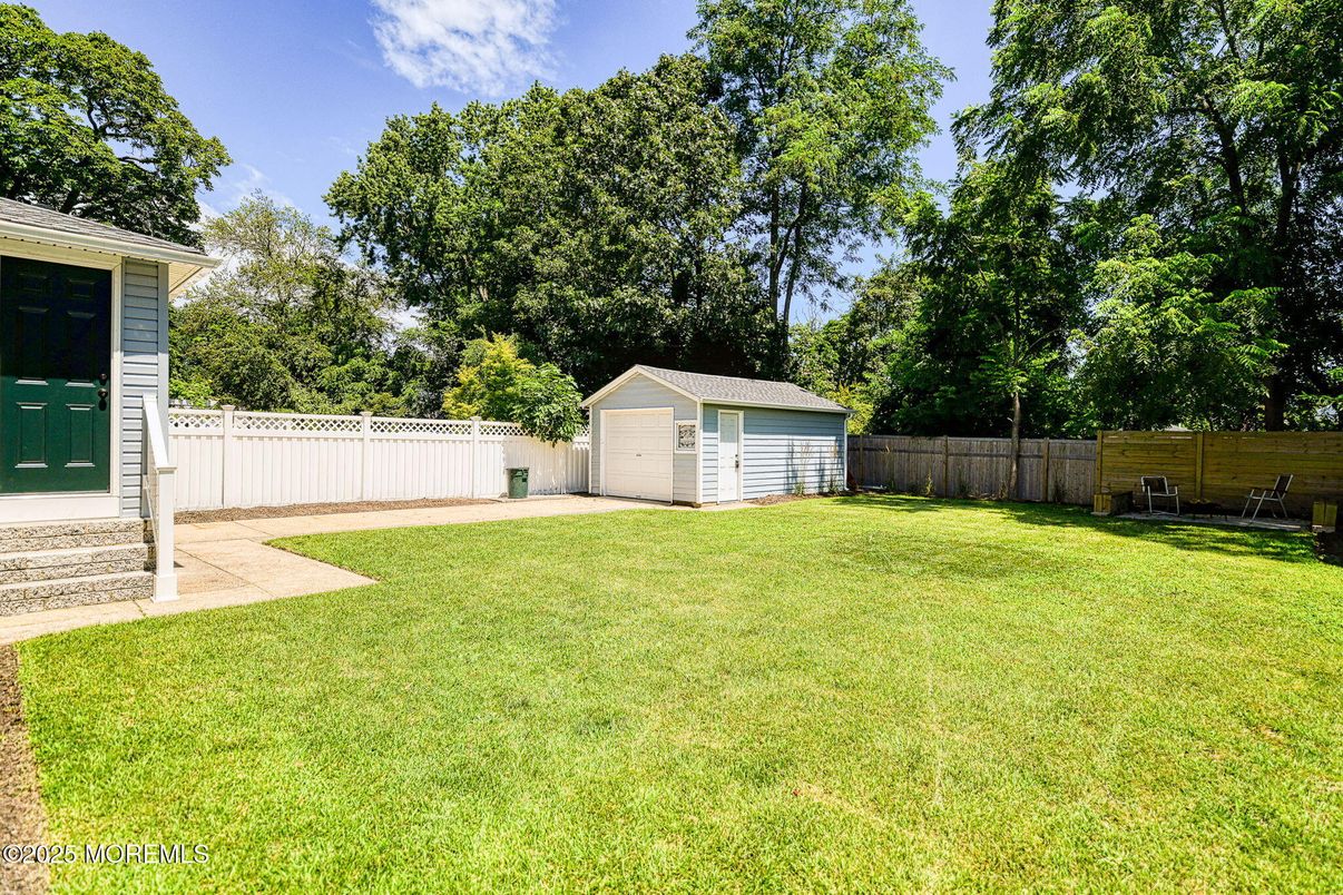 Backyard, Detached Garage, Exterior