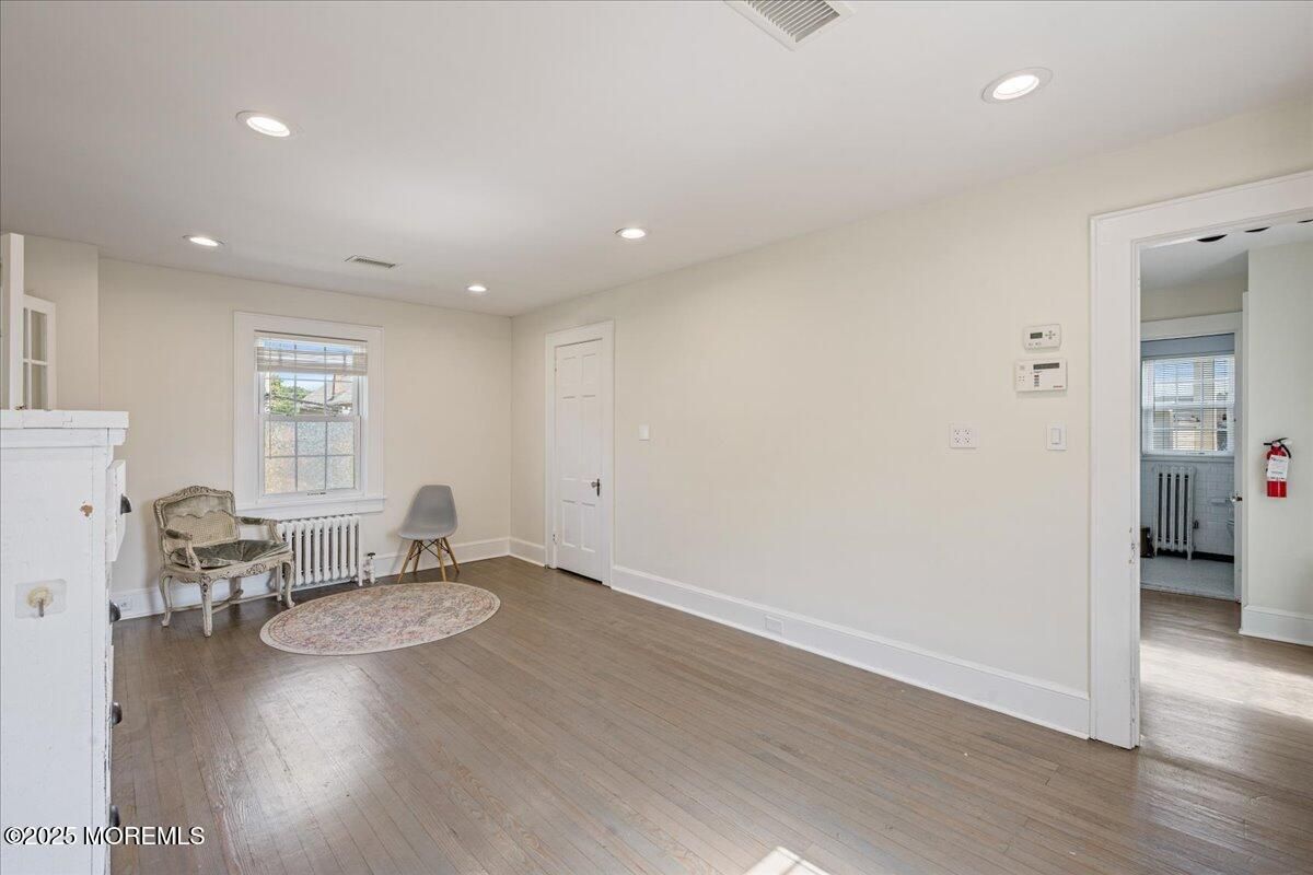 Fireplace, Interior, Recessed Lighting, Wood Texture Flooring