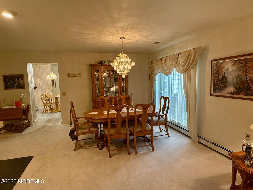 Chandelier, Dining room, Interior, Recessed Lighting