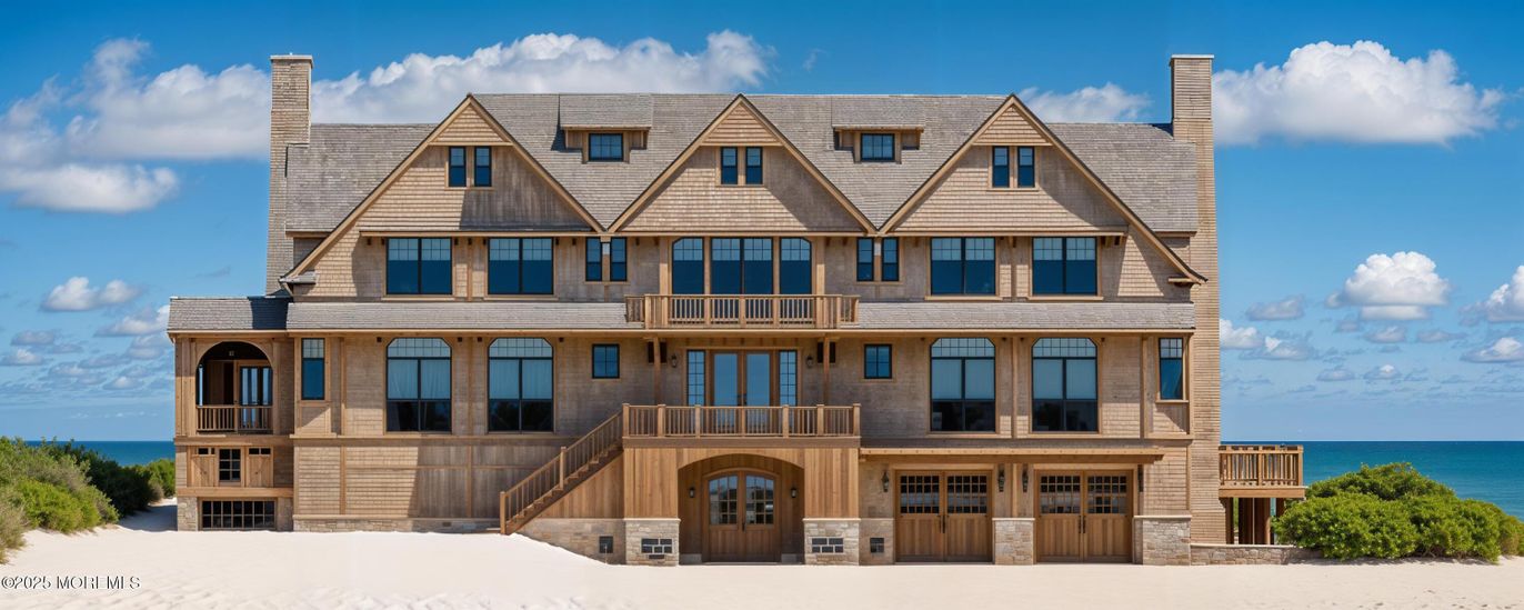 Attached, Exterior, Facade, Water, Queen Anne Victorian