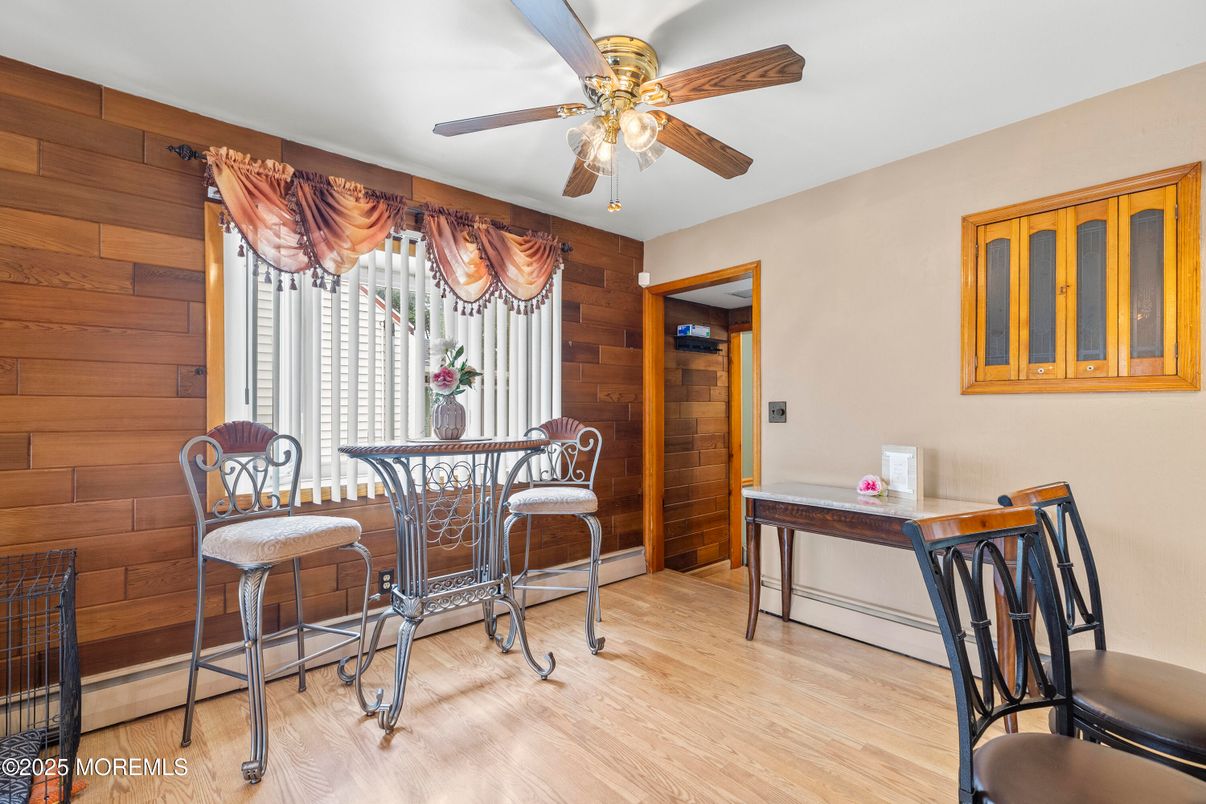 Dining room, Interior, Wood Texture Flooring, Wooden Walls