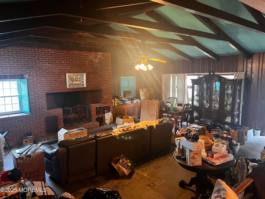 Fireplace, Interior, Living room, Stone Walls