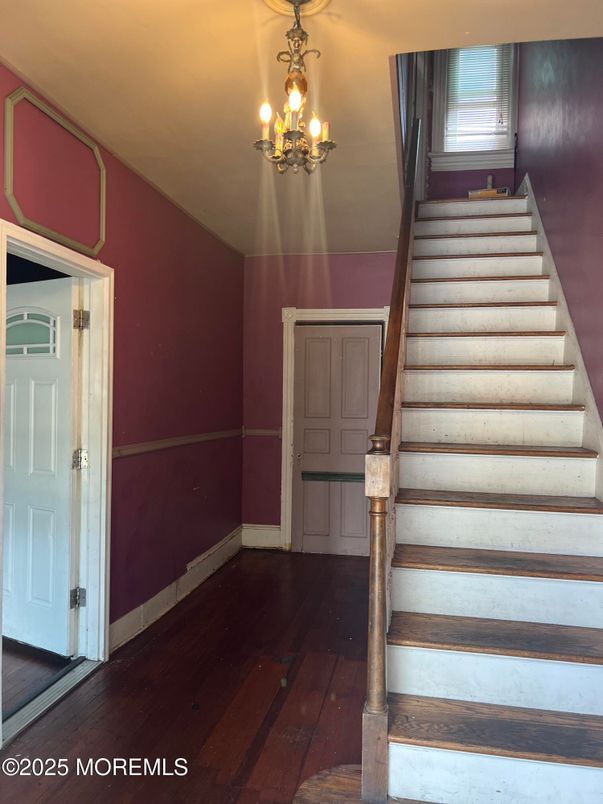 Chandelier, Interior, Wood Texture Flooring