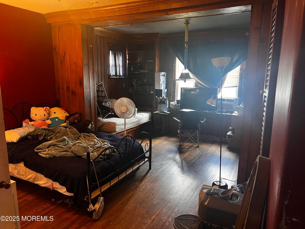 Home Office, Interior, Wood Texture Flooring, Wooden Walls