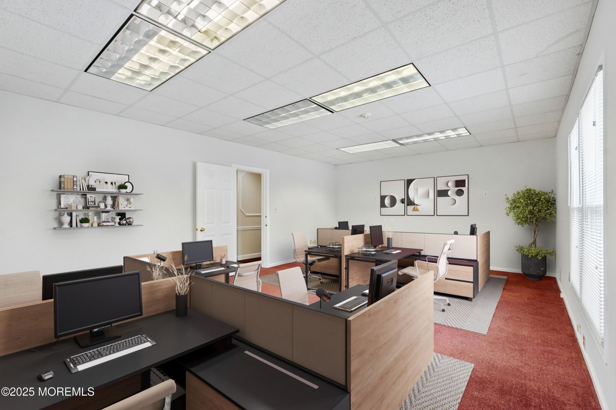 Home Office, Interior, Recessed Lighting