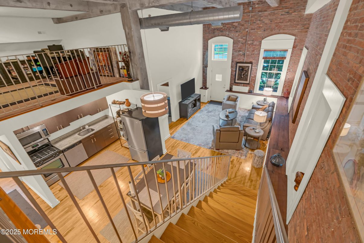 Fireplace, Interior, Living room, Stone Walls, Wooden Beams, Wood Texture Flooring