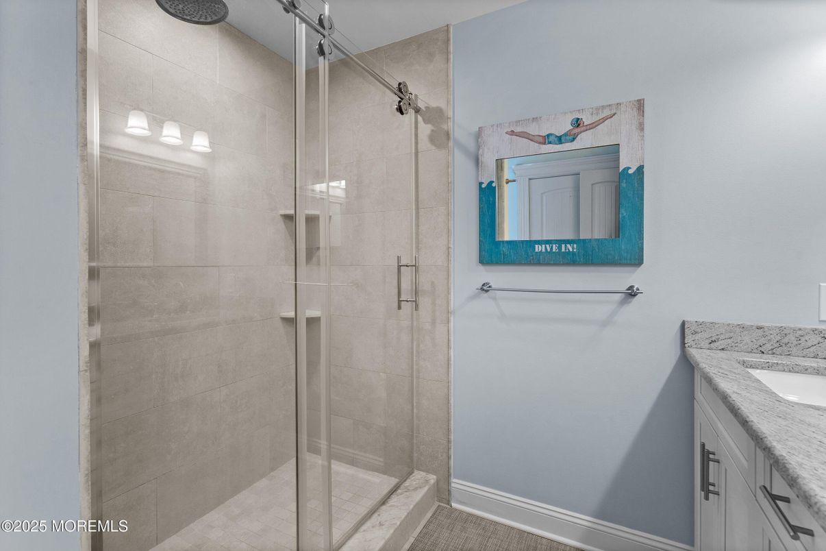 Bathroom, Glass Shower, Interior