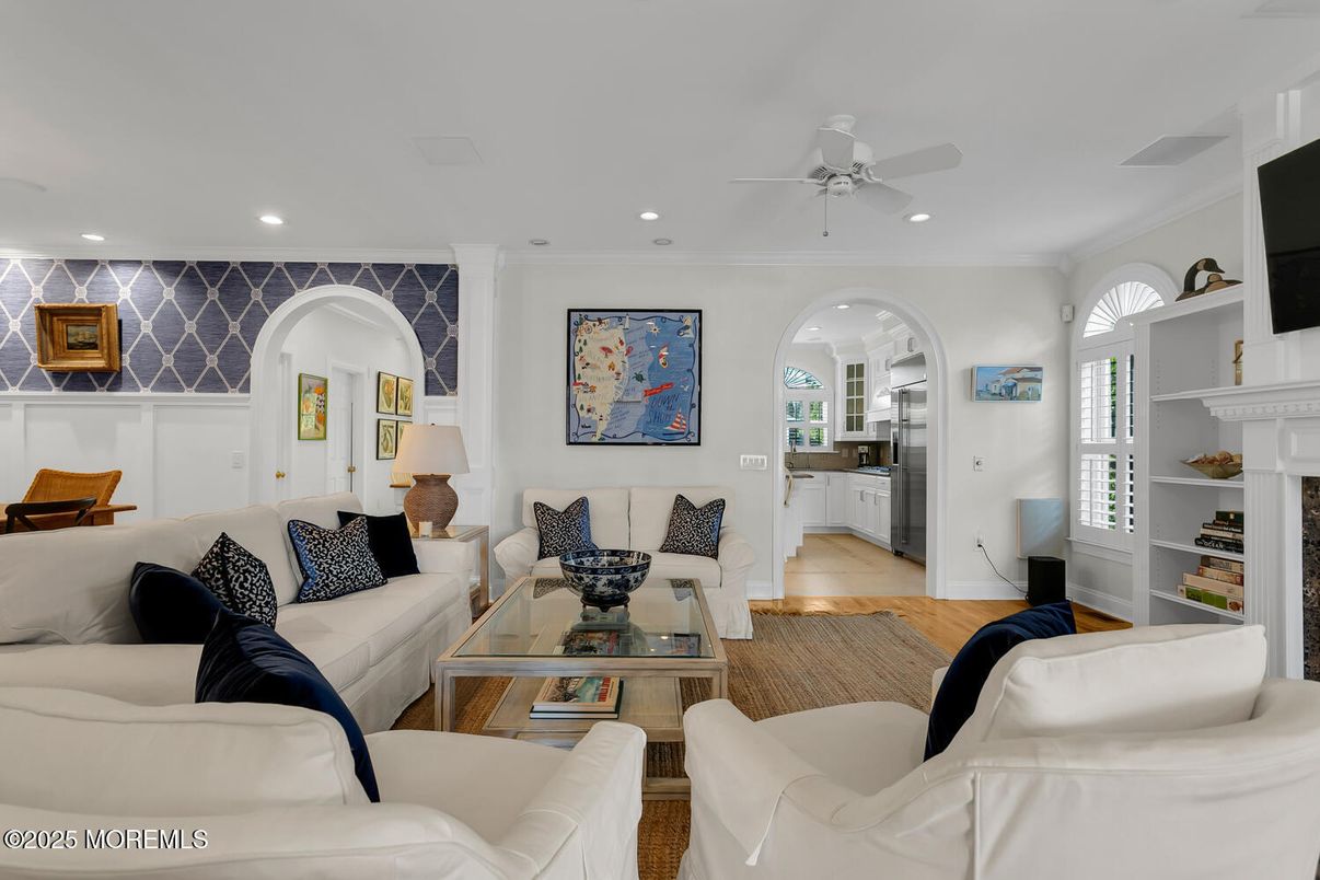 Interior, Living room, Recessed Lighting