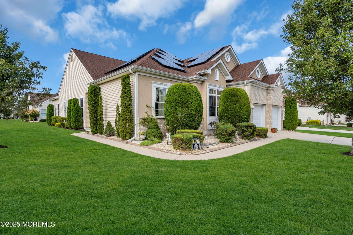 Attached, Backyard, Exterior, Facade, Brick Facade, Solar Panels, Cape Cod