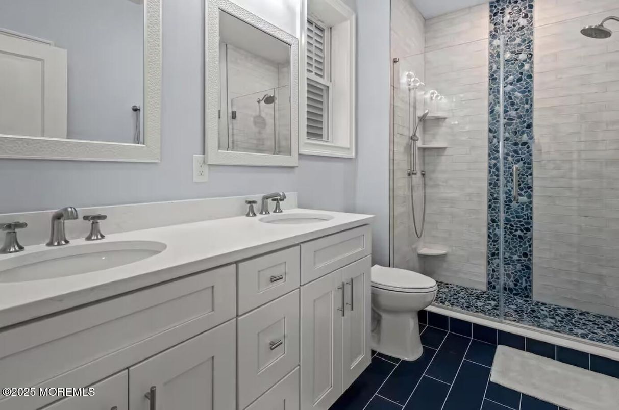 Bathroom, Dual Sink Vanities, Glass Shower, Interior