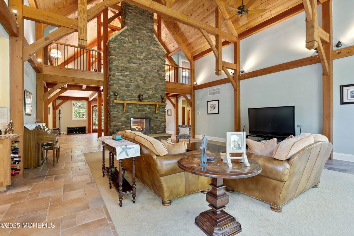 Fireplace, Interior, Living room, Stone Walls, Wooden Beams, Wooden Ceilings
