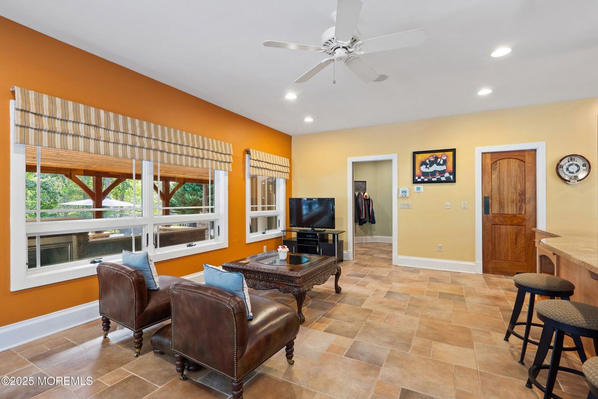 Interior, Living room, Recessed Lighting