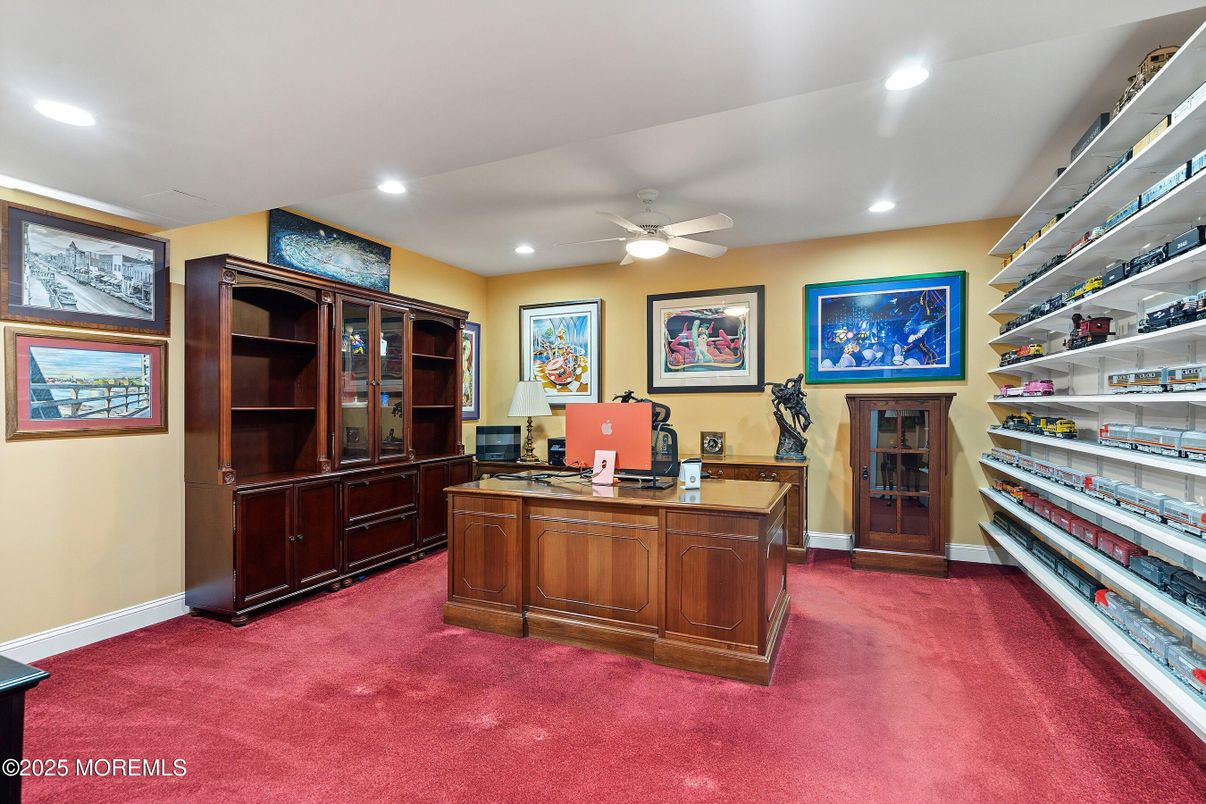 Home Office, Interior, Recessed Lighting