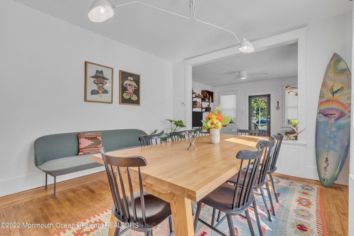 Dining room, Interior, Wood Texture Flooring