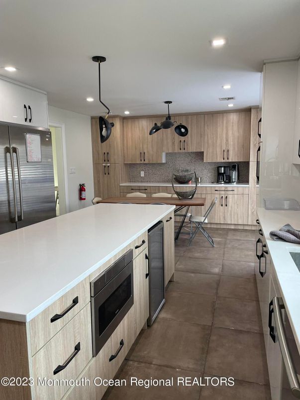 Interior, Kitchen, Recessed Lighting, Stainless Steel Appliances