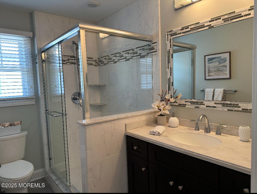 Bathroom, Glass Shower, Interior, Marble Walls