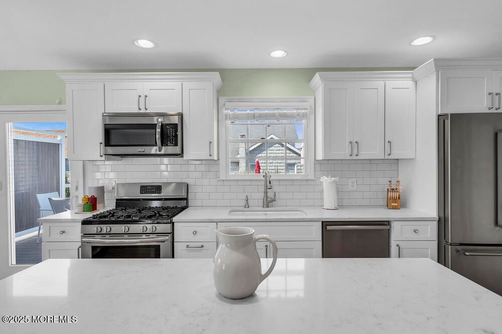 Interior, Kitchen, Recessed Lighting, Stainless Steel Appliances