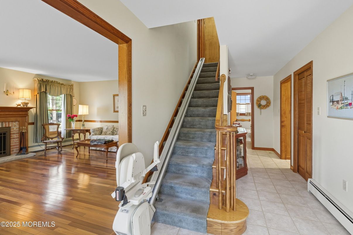Fireplace, Interior, Wood Texture Flooring