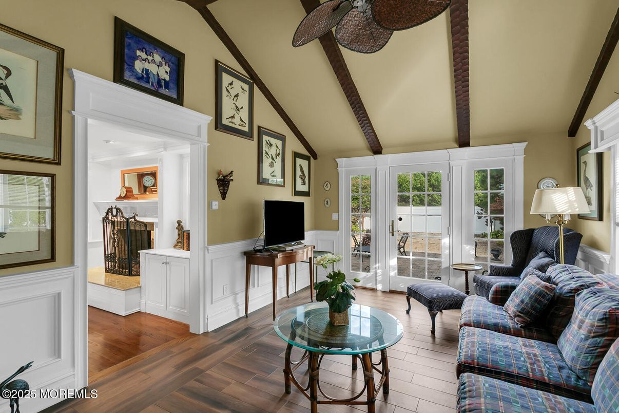 Interior, Living room, Wooden Beams, Wood Texture Flooring