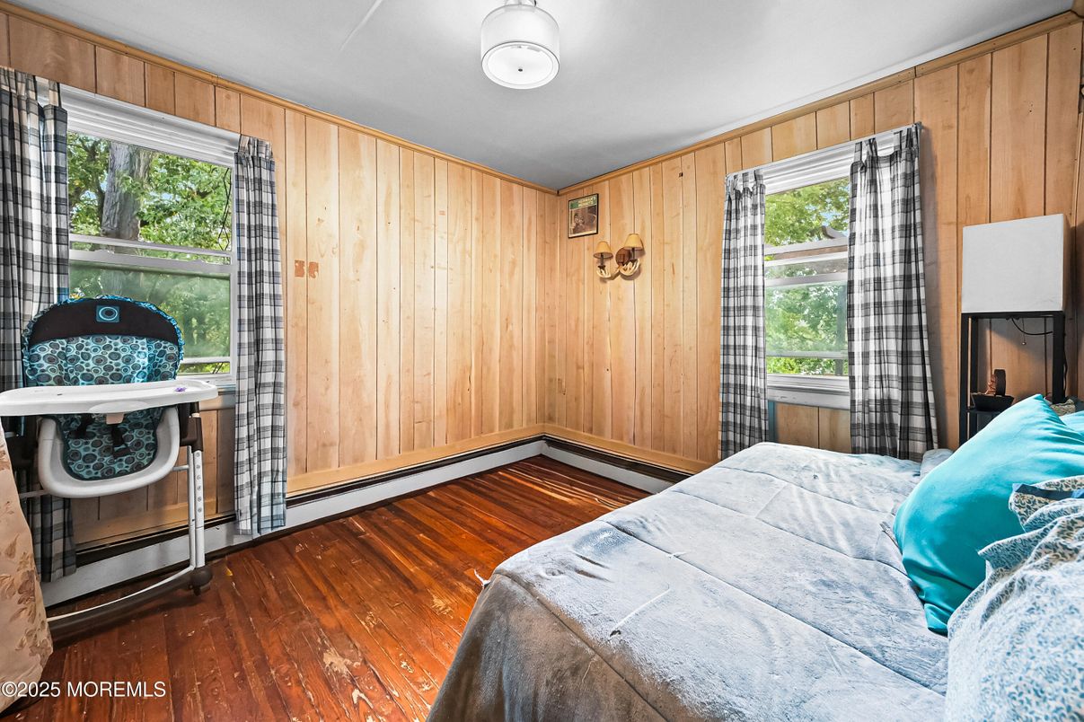 Bedroom, Interior, Wood Texture Flooring, Wooden Walls