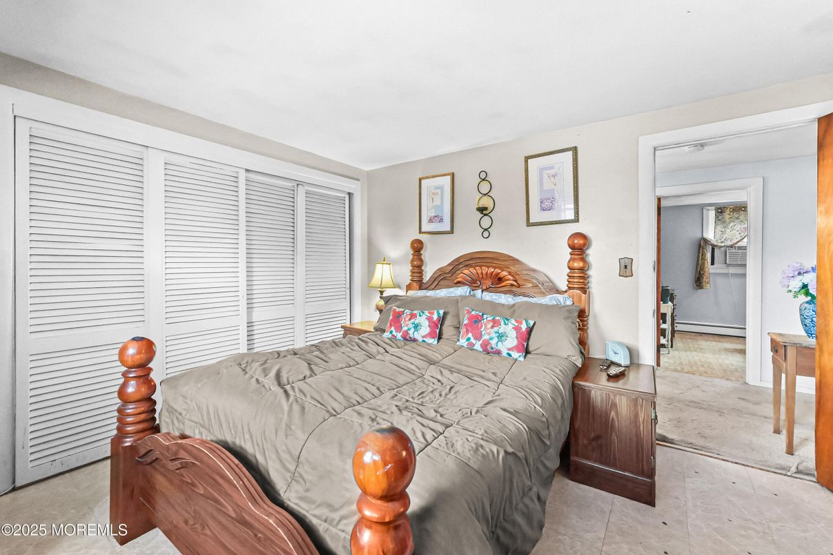 Bedroom, Fireplace, Interior