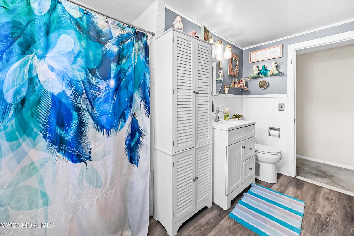 Bathroom, Interior, Wood Texture Flooring